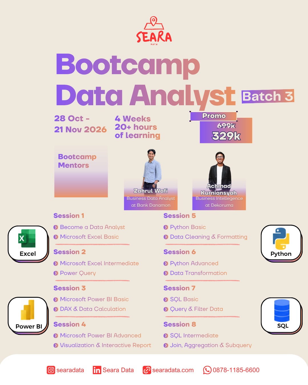 Poster Bootcamp Data Analyst Batch 3